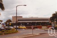 <span class="caption-caption">Redcliffe council offices and Humpybong car park</span>, 2003. <br />Photograph, collection of <span class="caption-contributor">John Young</span>.