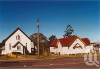 <span class="caption-caption">Uniting Church and Masonic Lodge, Nanango</span>, 2003. <br />Photograph, collection of <span class="caption-contributor">John Young</span>.