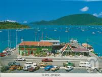 <span class="caption-caption">Shute Harbour Airlie Beach</span>, c1985. <br />Postcard folder by <span class="caption-publisher">Peer Productions</span>, collection of <span class="caption-contributor">Centre for the Government of Queensland</span>.