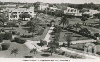 <span class="caption-caption">Overlooking Buss Park, Bundaberg</span>, c1950. <br />Postcard by <span class="caption-publisher">Murray Views Pty Ltd</span>, collection of <span class="caption-contributor">Centre for the Government of Queensland</span>.
