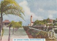 <span class="caption-caption">In Anzac Park, Bundaberg</span>, c1938. <br />Postcard folder by <span class="caption-publisher">Murray Views Pty Ltd</span>, collection of <span class="caption-contributor">Centre for the Government of Queensland</span>.