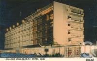 <span class="caption-caption">Lennons Broadbeach Hotel</span>, 1960. <br />Postcard by <span class="caption-publisher">Gevaert</span>, collection of <span class="caption-contributor">Centre for the Government of Queensland</span>.
