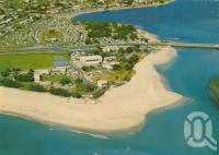 <span class="caption-caption">National Fitness Camp, caravan park and Tallebudgera Creek on the Gold Coast</span>, 1976. <br />Postcard by <span class="caption-publisher">Murray Views Pty Ltd</span>, collection of <span class="caption-contributor">Centre for the Government of Queensland</span>.