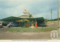 <span class="caption-caption">Boolarong Park Inn, Drive-in Café at nearby Alexandra Headland</span>, c1961. <br />Postcard folder by <span class="caption-publisher">Sydney G Hughes Pty Ltd</span>, collection of <span class="caption-contributor">Centre for the Government of Queensland</span>.