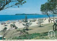 <span class="caption-caption">Mooloolaba Beach and Point Cartwright</span>, c1964. <br />Postcard folder by <span class="caption-publisher">Bernard Kuskopf</span>, collection of <span class="caption-contributor">Centre for the Government of Queensland</span>.