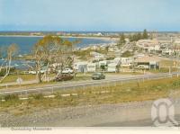 <span class="caption-caption">Overlooking Mooloolaba</span>, c1964. <br />Postcard folder by <span class="caption-publisher">Bernard Kuskopf</span>, collection of <span class="caption-contributor">Centre for the Government of Queensland</span>.