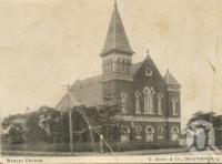 <span class="caption-caption">Wesley Church, Maryborough</span>, 1903. <br />Postcard by <span class="caption-publisher">Graphic</span>, collection of <span class="caption-contributor">Centre for the Government of Queensland</span>.