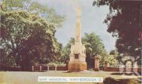 <span class="caption-caption">War memorial, Maryborough</span>, c1950. <br />Postcard folder by <span class="caption-publisher">Murray Views Pty Ltd</span>, collection of <span class="caption-contributor">Centre for the Government of Queensland</span>.
