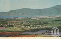 <span class="caption-caption">Cairns from Whitfield Heights</span>, c1964. <br />Postcard folder by <span class="caption-publisher">John Sands Pty Ltd</span>, collection of <span class="caption-contributor">Centre for the Government of Queensland</span>.