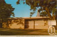 <span class="caption-caption">The Holy Trinity Church of England, Blackall</span>, c1964. <br />Postcard folder by <span class="caption-publisher">Sydney G Hughes Pty Ltd</span>, collection of <span class="caption-contributor">Centre for the Government of Queensland</span>.