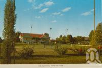 <span class="caption-caption">Blackall Bowling Club</span>, c1964. <br />Postcard folder by <span class="caption-publisher">Sydney G Hughes Pty Ltd</span>, collection of <span class="caption-contributor">Centre for the Government of Queensland</span>.