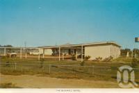 <span class="caption-caption">The Blackall Motel</span>, c1964. <br />Postcard folder by <span class="caption-publisher">Sydney G Hughes Pty Ltd</span>, collection of <span class="caption-contributor">Centre for the Government of Queensland</span>.