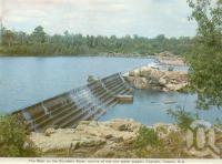 <span class="caption-caption">The weir on the Burdekin River, Charters Towers</span>, c1972. <br />Postcard folder by <span class="caption-publisher">Murray Views Pty Ltd</span>, collection of <span class="caption-contributor">Centre for the Government of Queensland</span>.