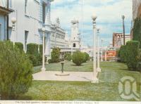 <span class="caption-caption">The city gardens looking towards Gill Street, Charters Towers</span>, c1972. <br />Postcard folder by <span class="caption-publisher">Murray Views Pty Ltd</span>, collection of <span class="caption-contributor">Centre for the Government of Queensland</span>.