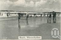 <span class="caption-caption">Beach, Maroochydore</span>, c1930. <br />Postcard folder by <span class="caption-publisher">Unknown Publisher</span>, collection of <span class="caption-contributor">Centre for the Government of Queensland</span>.