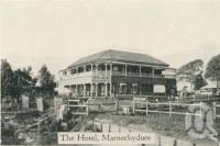 <span class="caption-caption">Club Hotel, Maroochydore</span>, c1930. <br />Postcard folder by <span class="caption-publisher">Unknown Publisher</span>, collection of <span class="caption-contributor">Centre for the Government of Queensland</span>.