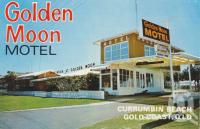 <span class="caption-caption">Golden Moon Motel, Currumbin</span>, c1968. <br />Brochure by <span class="caption-publisher">Unknown Publisher</span>, collection of <span class="caption-contributor">Centre for the Government of Queensland</span>.