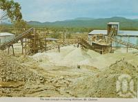 <span class="caption-caption">The new concept in mining Wolfram, Mt Carbine</span>, c1964. <br />Postcard folder by <span class="caption-publisher">Unknown Publisher</span>, collection of <span class="caption-contributor">Centre for the Government of Queensland</span>.