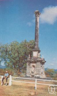 <span class="caption-caption">Captain Cook's Monument, Cooktown</span>, c1960. <br />Postcard folder by <span class="caption-publisher">Unknown Publisher</span>, collection of <span class="caption-contributor">Centre for the Government of Queensland</span>.