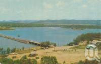 <span class="caption-caption">The lake and causeway, Emu Park</span>, c1970. <br />Postcard by <span class="caption-publisher">Murray Views Pty Ltd</span>, collection of <span class="caption-contributor">Centre for the Government of Queensland</span>.