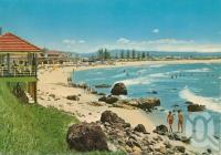 <span class="caption-caption">Kirra Beach, Kirra Gold Coast</span>, c1962. <br />Postcard by <span class="caption-publisher">John Engelander & Co Pty Ltd</span>, collection of <span class="caption-contributor">Centre for the Government of Queensland</span>.