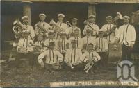 <span class="caption-caption">Irvinebank Model Band</span>, 1908. <br />Postcard by <span class="caption-publisher">Unknown Publisher</span>, collection of <span class="caption-contributor">John Young</span>.