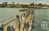<span class="caption-caption">Sandgate from the pier</span>, c1905. <br />Postcard by <span class="caption-publisher">White Series</span>, collection of <span class="caption-contributor">John Young</span>.
