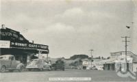 <span class="caption-caption">Main street, Maleny</span>, c1938. <br />Postcard folder by <span class="caption-publisher">Murray Views Pty Ltd</span>, collection of <span class="caption-contributor">John Young</span>.