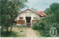 <span class="caption-caption">Cabarita kiosk and store, Amity Point, Stradbroke Island</span>, c1955. <br />Postcard folder by <span class="caption-publisher">Sydney G Hughes Pty Ltd</span>, collection of <span class="caption-contributor">John Young</span>.