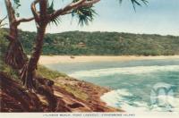 <span class="caption-caption">Cylinder Beach, Point Lookout, Stradbroke Island</span>, c1955. <br />Postcard folder by <span class="caption-publisher">Sydney G Hughes Pty Ltd</span>, collection of <span class="caption-contributor">John Young</span>.