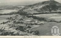 <span class="caption-caption">Aerial view of Mossman</span>, c1958. <br />Postcard folder by <span class="caption-publisher">Murray Views Pty Ltd</span>, collection of <span class="caption-contributor">John Young</span>.