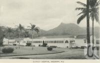 <span class="caption-caption">District hospital, Mossman</span>, c1958. <br />Postcard folder by <span class="caption-publisher">Murray Views Pty Ltd</span>, collection of <span class="caption-contributor">John Young</span>.