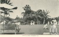<span class="caption-caption">Bowling green, Mossman</span>, c1958. <br />Postcard folder by <span class="caption-publisher">Murray Views Pty Ltd</span>, collection of <span class="caption-contributor">John Young</span>.