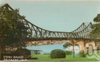 <span class="caption-caption">Story Bridge, Brisbane</span>, c1938. <br />Postcard by <span class="caption-publisher">Brisbane Postcards</span>, collection of <span class="caption-contributor">Centre for the Government of Queensland</span>.