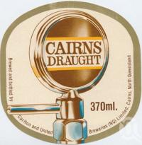 <span class="caption-caption">Cairns Draught Beer</span>, c1980. <br />Beer label by <span class="caption-publisher">Unknown Publisher</span>, collection of <span class="caption-contributor">Centre for the Government of Queensland</span>.
