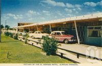 <span class="caption-caption">Section of the El Dorado Motel, Surfers Paradise</span>, c1959. <br />Postcard by <span class="caption-publisher">Sidues Series</span>, collection of <span class="caption-contributor">Centre for the Government of Queensland</span>.