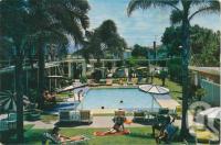 <span class="caption-caption">Riviera Motor Inn, Pacific Highway, Surfers Paradise</span>, c1962. <br />Postcard by <span class="caption-publisher">Unknown Publisher</span>, collection of <span class="caption-contributor">Centre for the Government of Queensland</span>.