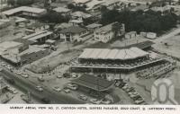 <span class="caption-caption">Aerial view Chevron Hotel, Surfers Paradise</span>, c1958. <br />Postcard by <span class="caption-publisher">Murray Views Pty Ltd</span>, collection of <span class="caption-contributor">Centre for the Government of Queensland</span>.