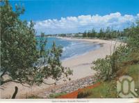 <span class="caption-caption">Sutton's Beach, Redcliffe Peninsula</span>, c1965. <br />Postcard by <span class="caption-publisher">Murray Views Pty Ltd</span>, collection of <span class="caption-contributor">Centre for the Government of Queensland</span>.