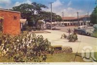 <span class="caption-caption">Royal Mail Hotel from Post Office gardens, Tewantin</span>, c1959. <br />Postcard folder by <span class="caption-publisher">Murray Views Pty Ltd</span>, collection of <span class="caption-contributor">Centre for the Government of Queensland</span>.