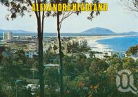<span class="caption-caption">Alexandra Headland</span>, c1965. <br />Postcard by <span class="caption-publisher">Bernard Kuskopf</span>, collection of <span class="caption-contributor">Centre for the Government of Queensland</span>.