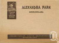 <span class="caption-caption">Alexandra Park</span>, c1938. <br />Booklet by <span class="caption-publisher">Presyterian Youth Department Queensland</span>, collection of <span class="caption-contributor">Centre for the Government of Queensland</span>.