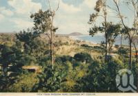 <span class="caption-caption">View from Buderim Road towards Mt Coolum</span>, c1958. <br />Postcard folder by <span class="caption-publisher">Sydney G Hughes Pty Ltd</span>, collection of <span class="caption-contributor">Centre for the Government of Queensland</span>.