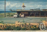 <span class="caption-caption">The Boolarong on the Esplanade, Alexandra Headlands</span>, c1958. <br />Postcard folder by <span class="caption-publisher">Sydney G Hughes Pty Ltd</span>, collection of <span class="caption-contributor">Centre for the Government of Queensland</span>.