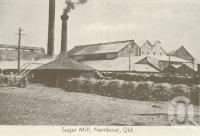 <span class="caption-caption">Sugar mill, Nambour</span>, c1960. <br />Postcard folder by <span class="caption-publisher">Murray Views Pty Ltd</span>, collection of <span class="caption-contributor">Centre for the Government of Queensland</span>.