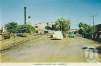 <span class="caption-caption">Maroochy Sugar Mill, Nambour</span>, c1958. <br />Postcard folder by <span class="caption-publisher">Sydney G Hughes Pty Ltd</span>, collection of <span class="caption-contributor">Centre for the Government of Queensland</span>.
