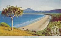 <span class="caption-caption">Port Douglas Beach</span>, c1960. <br />Postcard folder by <span class="caption-publisher">GK Bolton</span>, collection of <span class="caption-contributor">Centre for the Government of Queensland</span>.