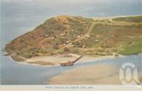 <span class="caption-caption">Port Douglas from the air</span>, c1960. <br />Postcard folder by <span class="caption-publisher">GK Bolton</span>, collection of <span class="caption-contributor">Centre for the Government of Queensland</span>.