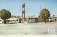 <span class="caption-caption">Fire brigade station, Roma</span>, c1962. <br />Postcard folder by <span class="caption-publisher">Murray Views Pty Ltd</span>, collection of <span class="caption-contributor">Centre for the Government of Queensland</span>.