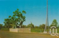 <span class="caption-caption">The spire, Tropic of Capricorn, Rockhampton</span>, c1960. <br />Postcard by <span class="caption-publisher">Murray Views Pty Ltd</span>, collection of <span class="caption-contributor">Centre for the Government of Queensland</span>.
